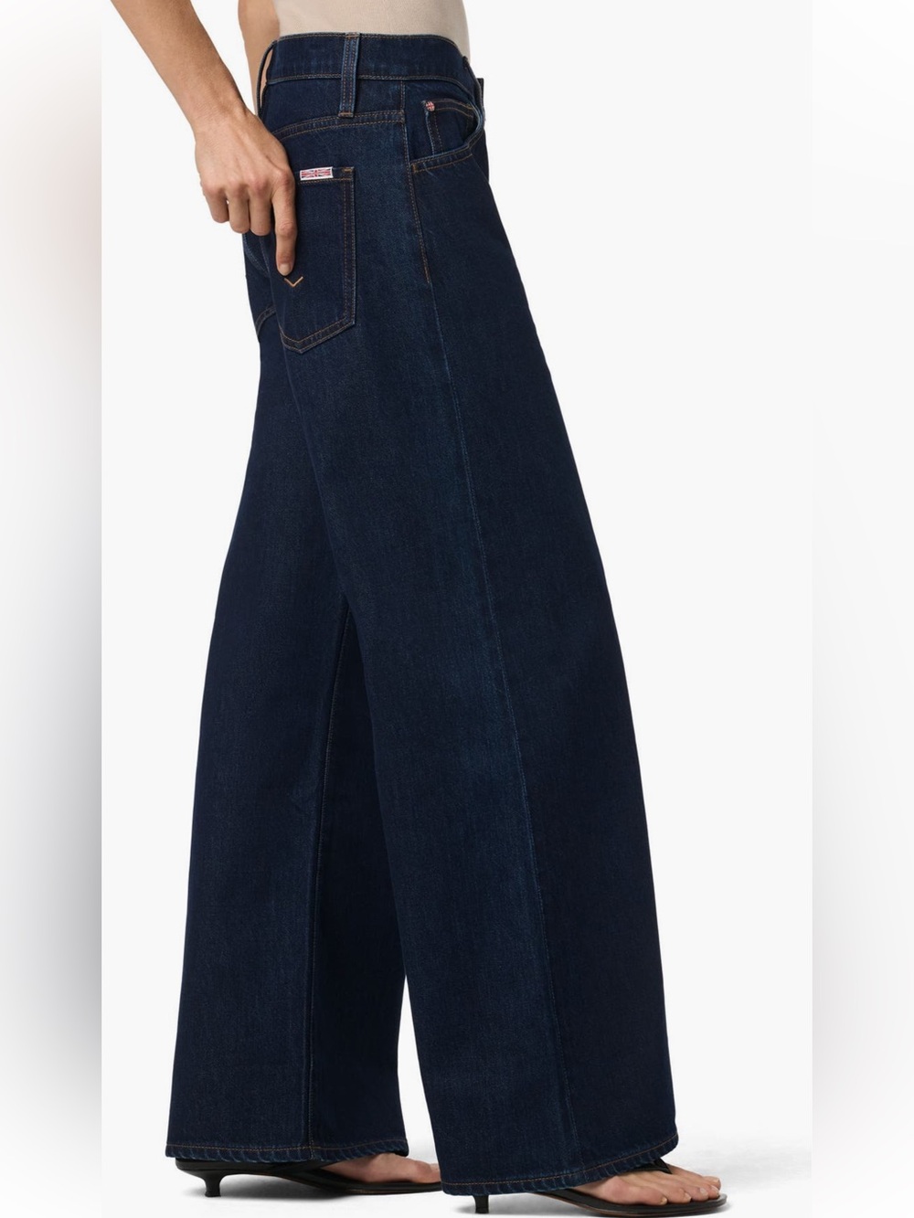 Hudson Jeans Mid Rise Relaxed Wide Leg Jeans